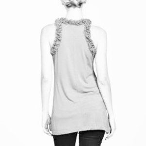 Sleeveless Tank Top/Dress/Tunic with Ruffle